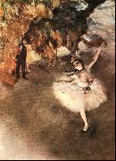 Edgar Degas The Star Dancer on Stage Norge oil painting reproduction